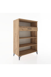 Hyperion Dolap 3 Raflı Tek Çekmeceli 88x44x134 Çam-Çam