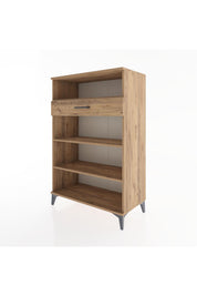 Hyperion Dolap 3 Raflı Tek Çekmeceli 88x44x134 Çam-Çam