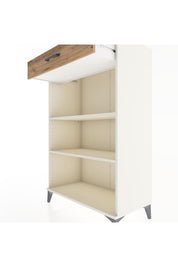 Hyperion Dolap 2 Raflı Tek Çekmeceli 88x44x134 Aytaşı-Çam