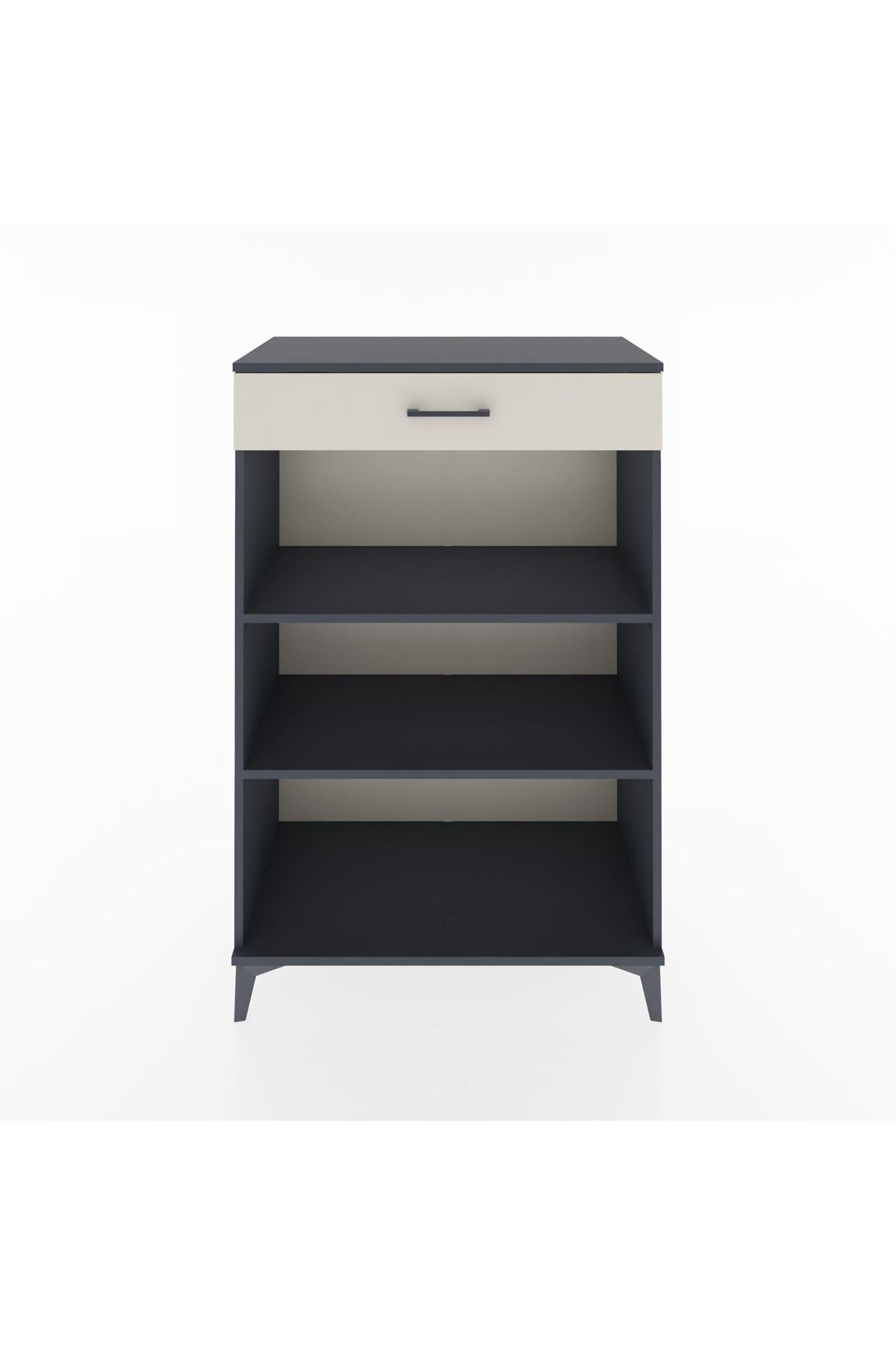Hyperion Dolap 2 Raflı Tek Çekmeceli 88x44x134 Antrasit-Aytaşı