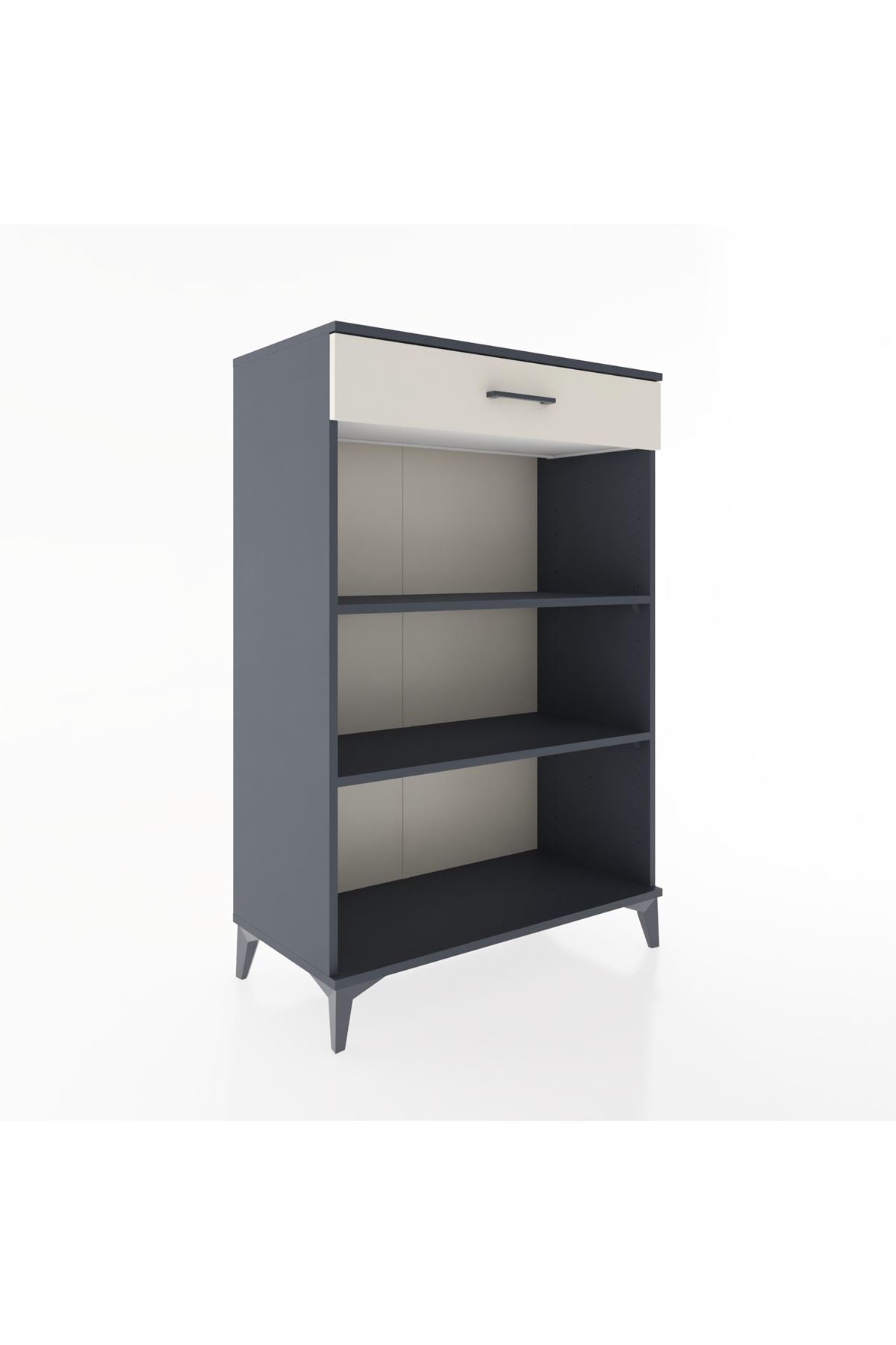 Hyperion Dolap 2 Raflı Tek Çekmeceli 88x44x134 Antrasit-Aytaşı