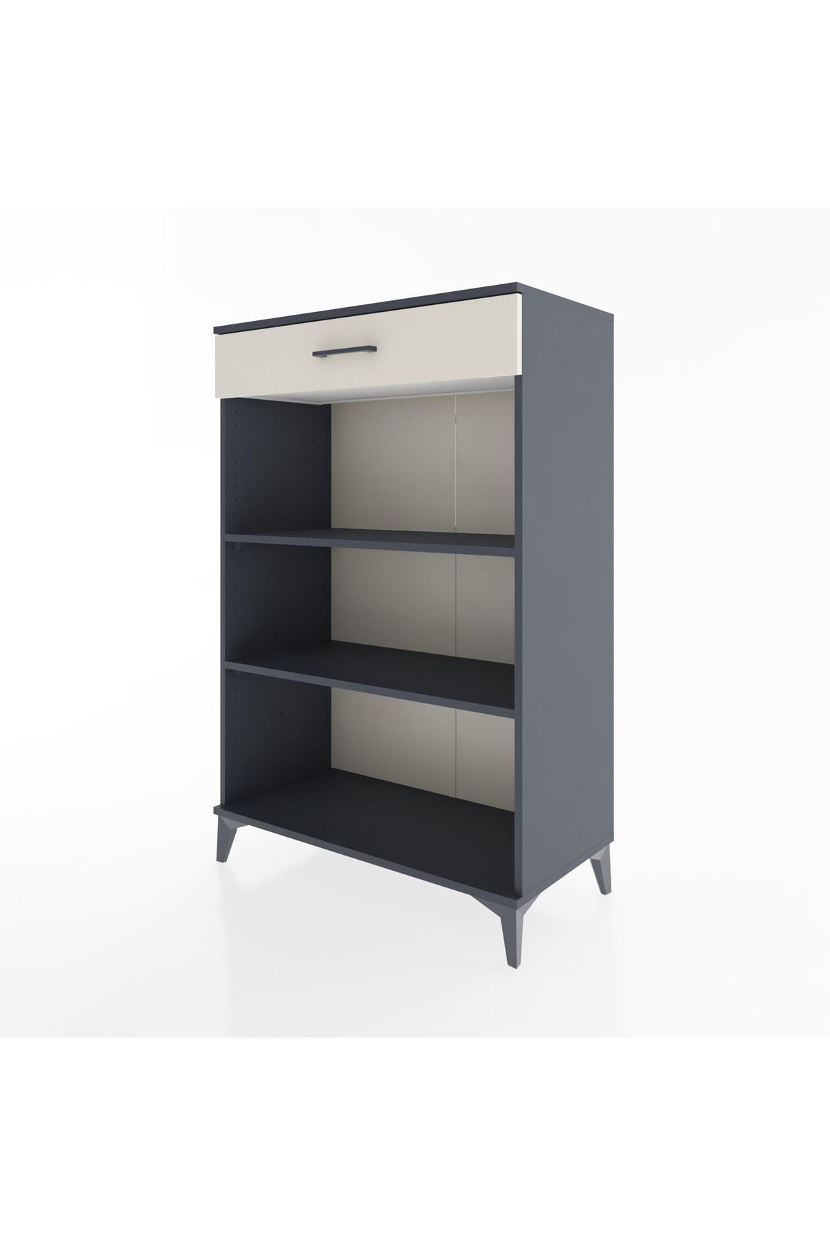 Hyperion Dolap 2 Raflı Tek Çekmeceli 88x44x134 Antrasit-Aytaşı