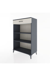 Hyperion Dolap 2 Raflı Tek Çekmeceli 88x44x134 Antrasit-Aytaşı