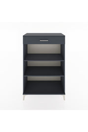 Hyperion Dolap 2 Raflı Tek Çekmeceli 88x44x134 Antrasit-Antrasit