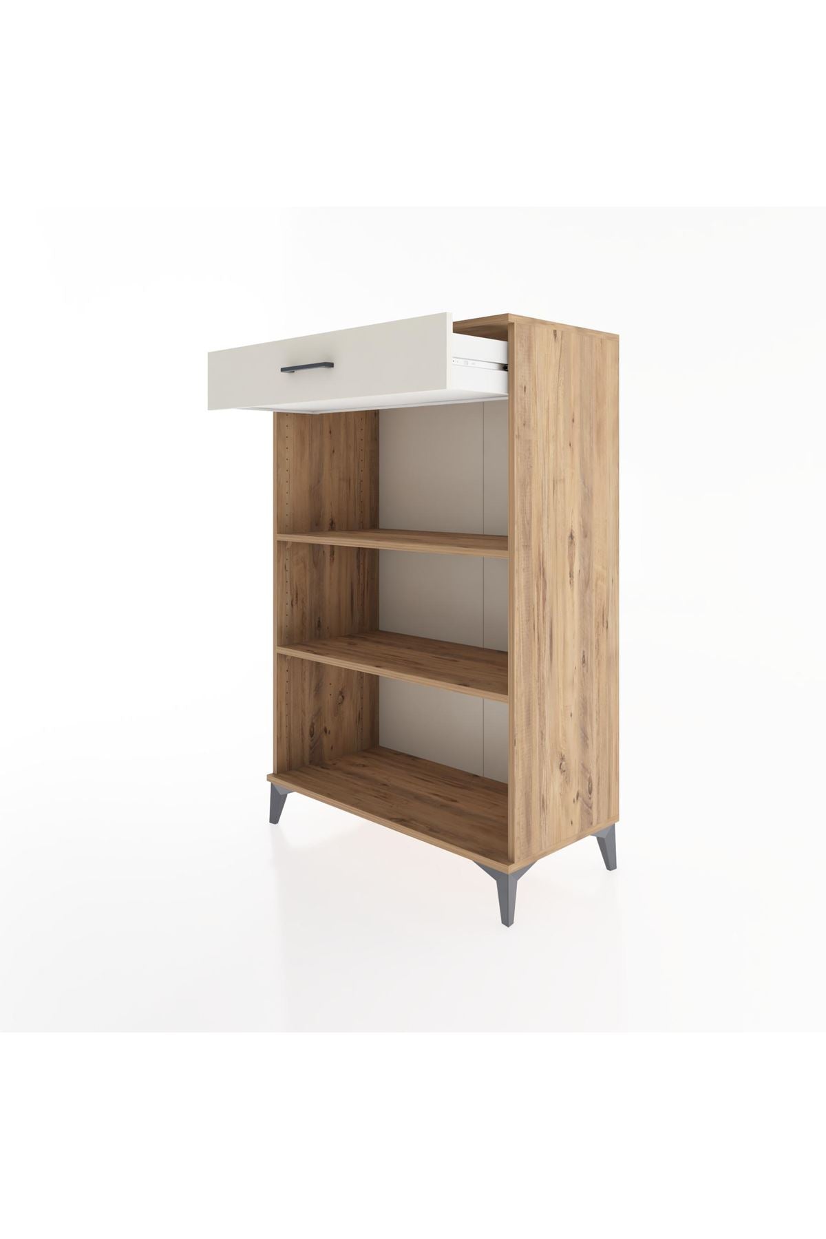 Hyperion Dolap 2 Raflı Tek Çekmeceli 88x44x134 Çam-Aytaşı