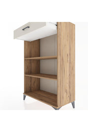 Hyperion Dolap 2 Raflı Tek Çekmeceli 88x44x134 Çam-Aytaşı