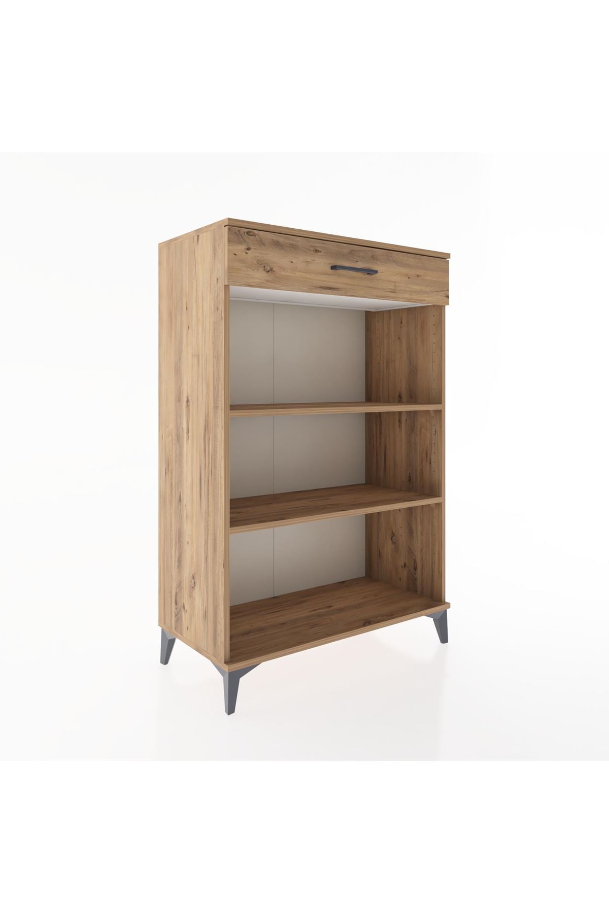 Hyperion Dolap 2 Raflı Tek Çekmeceli 88x44x134 Çam-Çam