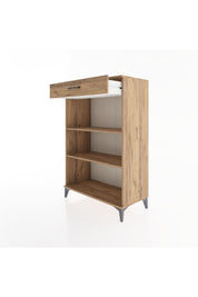 Hyperion Dolap 2 Raflı Tek Çekmeceli 88x44x134 Çam-Çam