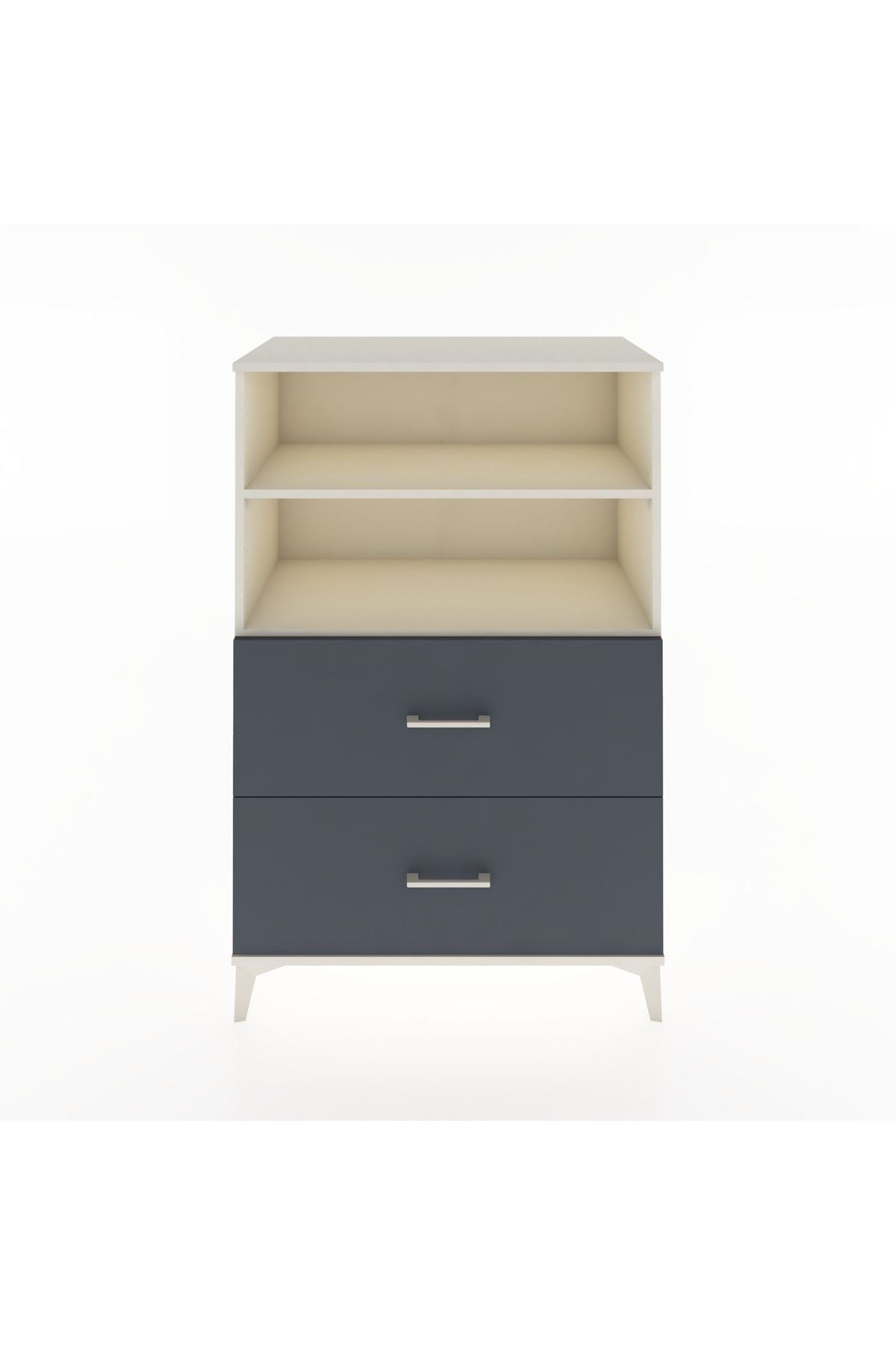 Hyperion Dolap 2 Raflı 2 Çekmeceli 88x44x134 Aytaşı-Antrasit