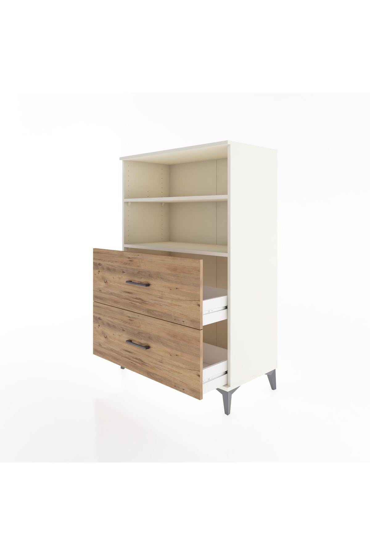 Hyperion Dolap 2 Raflı 2 Çekmeceli 88x44x134 Aytaşı-Çam