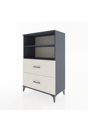 Hyperion Dolap 2 Raflı 2 Çekmeceli 88x44x134 Antrasit-Aytaşı
