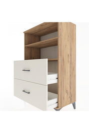 Hyperion Dolap 2 Raflı 2 Çekmeceli 88x44x134 Çam-Aytaşı