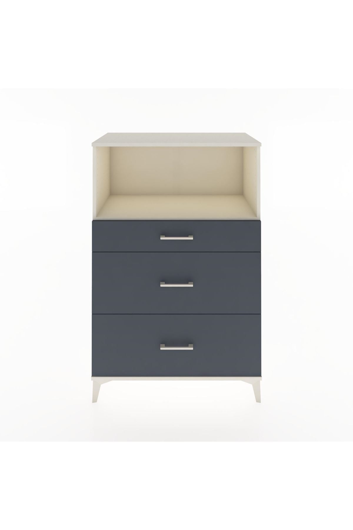 Hyperion Dolap Tek Raflı 3 Çekmeceli 88x44x134 - S51M059V2B