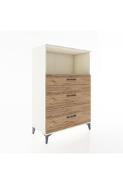 Hyperion Dolap Tek Raflı 3 Çekmeceli 88x44x134 - S51M059V3B
