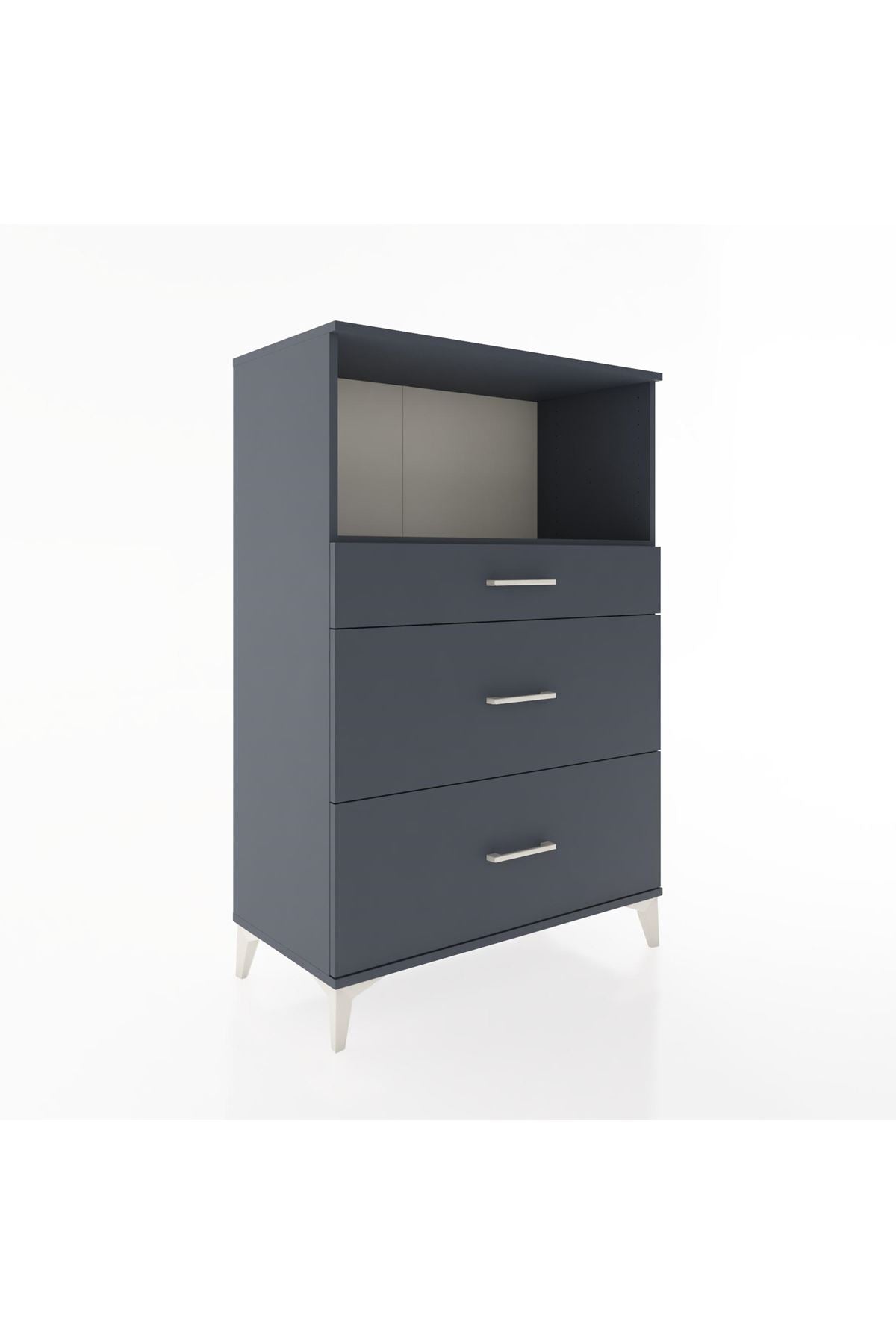 Hyperion Dolap Tek Raflı 3 Çekmeceli 88x44x134 - S51M059V5B