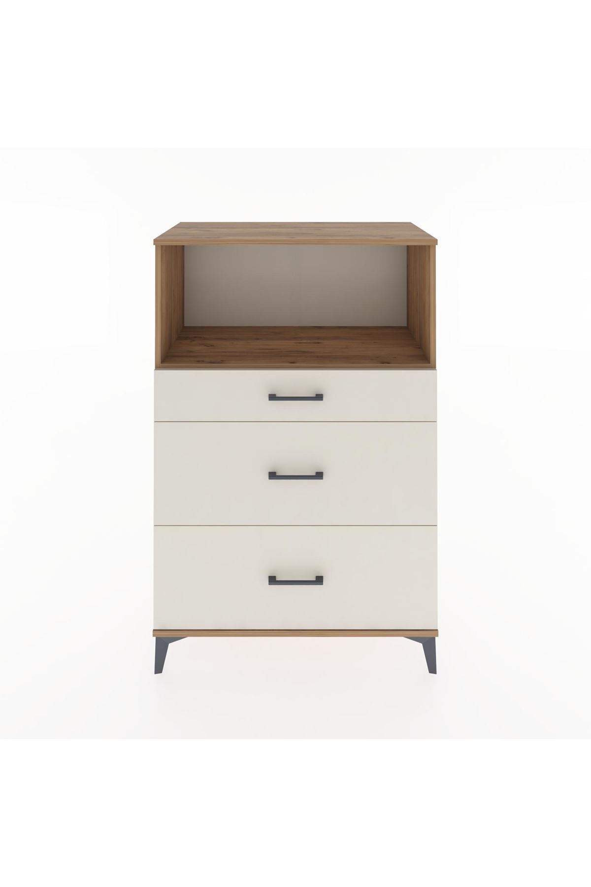 Hyperion Dolap Tek Raflı 3 Çekmeceli 88x44x134 Çam-Aytaşı
