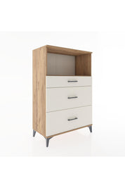 Hyperion Dolap Tek Raflı 3 Çekmeceli 88x44x134 Çam-Aytaşı