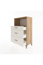 Hyperion Dolap Tek Raflı 3 Çekmeceli 88x44x134 Çam-Aytaşı