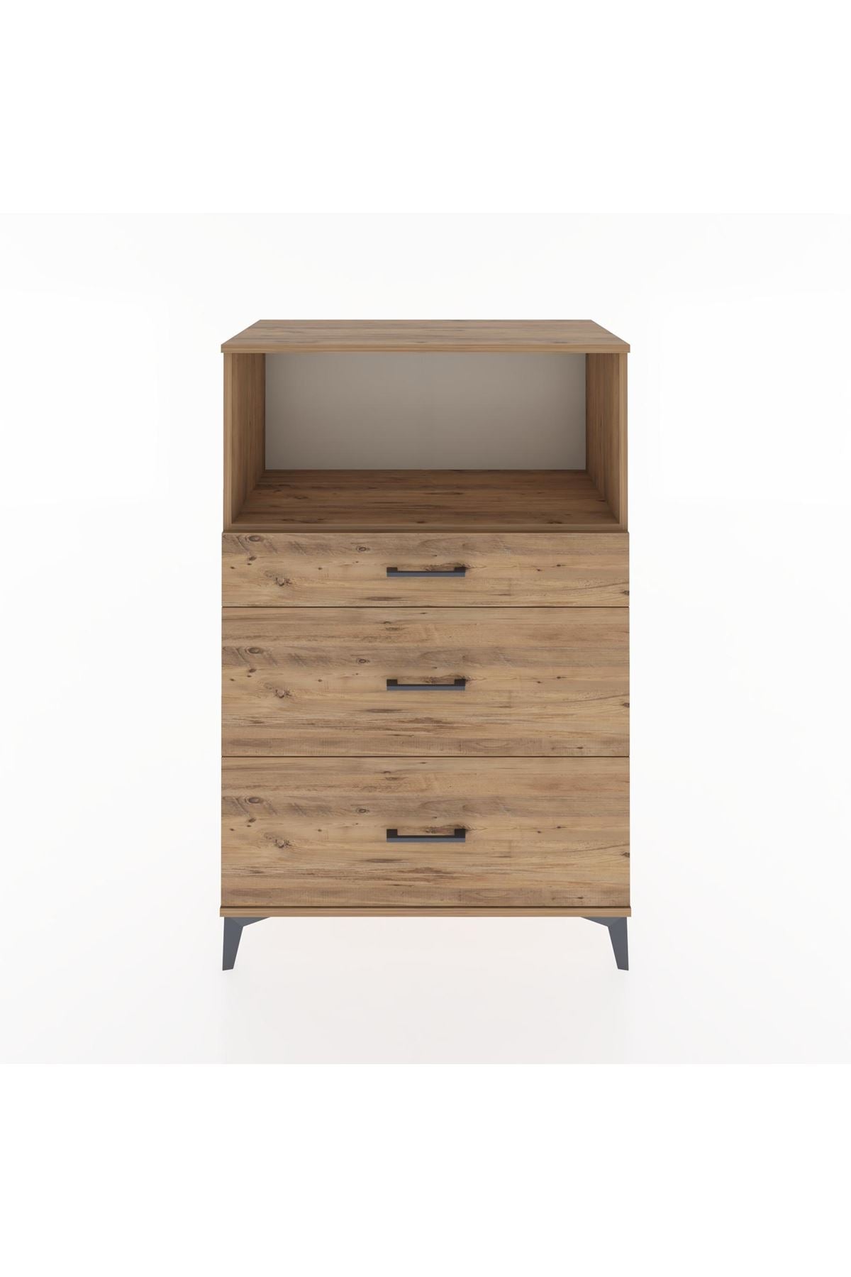 Hyperion Dolap Tek Raflı 3 Çekmeceli 88x44x134 - S51M059V9B