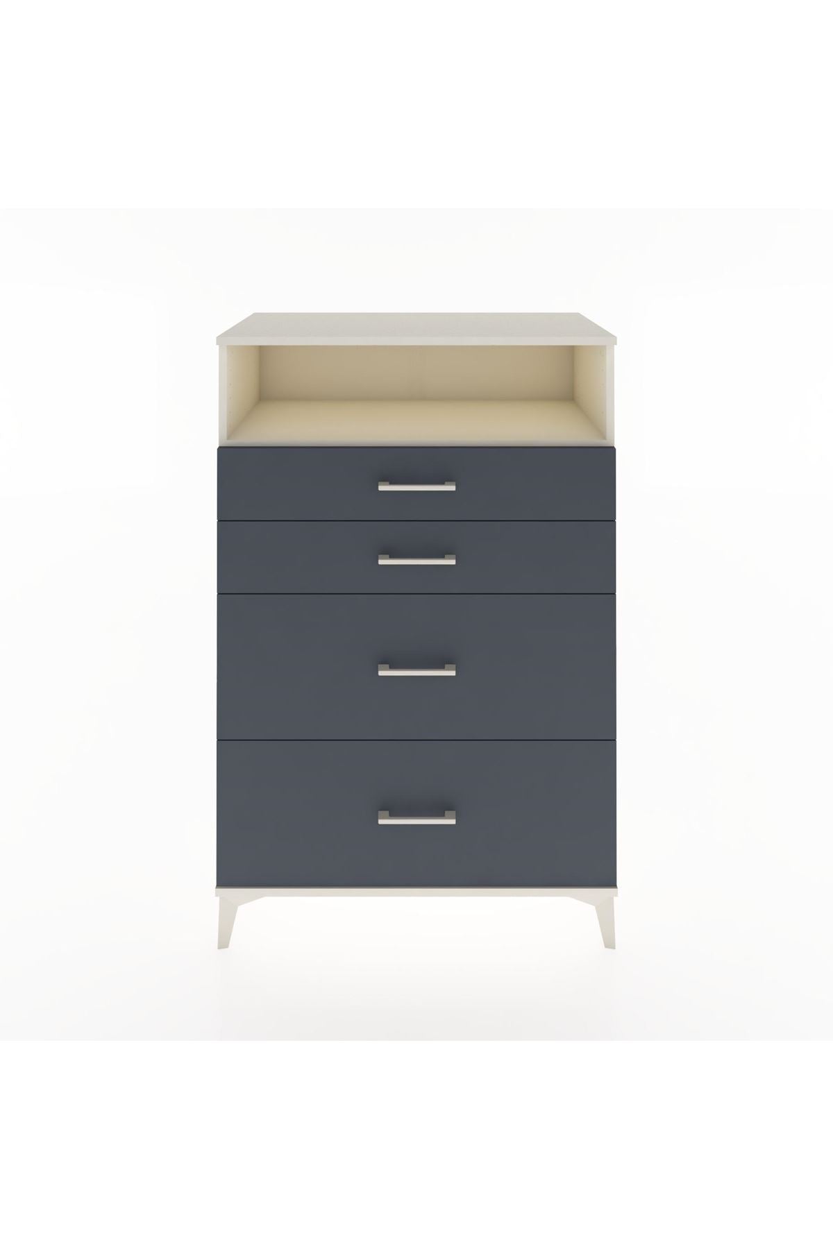 Hyperion Dolap Tek Raflı 4 Çekmeceli 88x44x134 - S51M060V2B