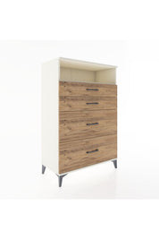 Hyperion Dolap Tek Raflı 4 Çekmeceli 88x44x134 - S51M060V3B