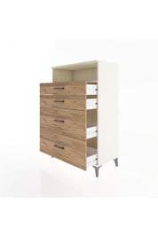 Hyperion Dolap Tek Raflı 4 Çekmeceli 88x44x134 - S51M060V3B