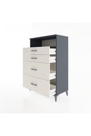 Hyperion Dolap Tek Raflı 4 Çekmeceli 88x44x134 - S51M060V4B