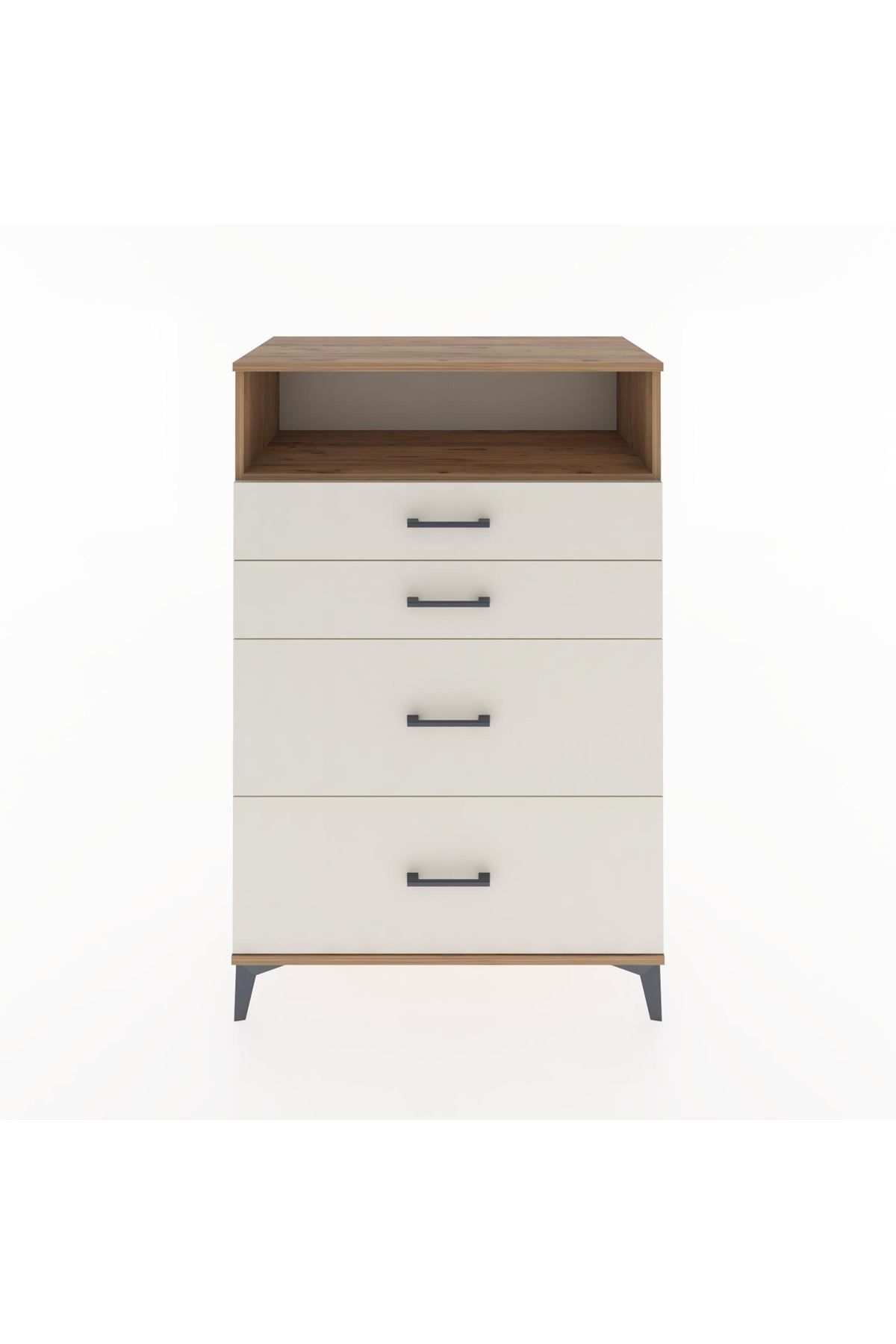 Hyperion Dolap Tek Raflı 4 Çekmeceli 88x44x134 Çam-Aytaşı
