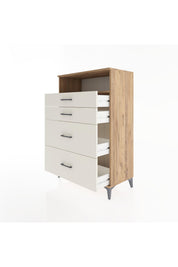 Hyperion Dolap Tek Raflı 4 Çekmeceli 88x44x134 Çam-Aytaşı
