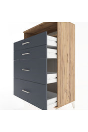 Hyperion Dolap Tek Raflı 4 Çekmeceli 88x44x134 - S51M060V8B