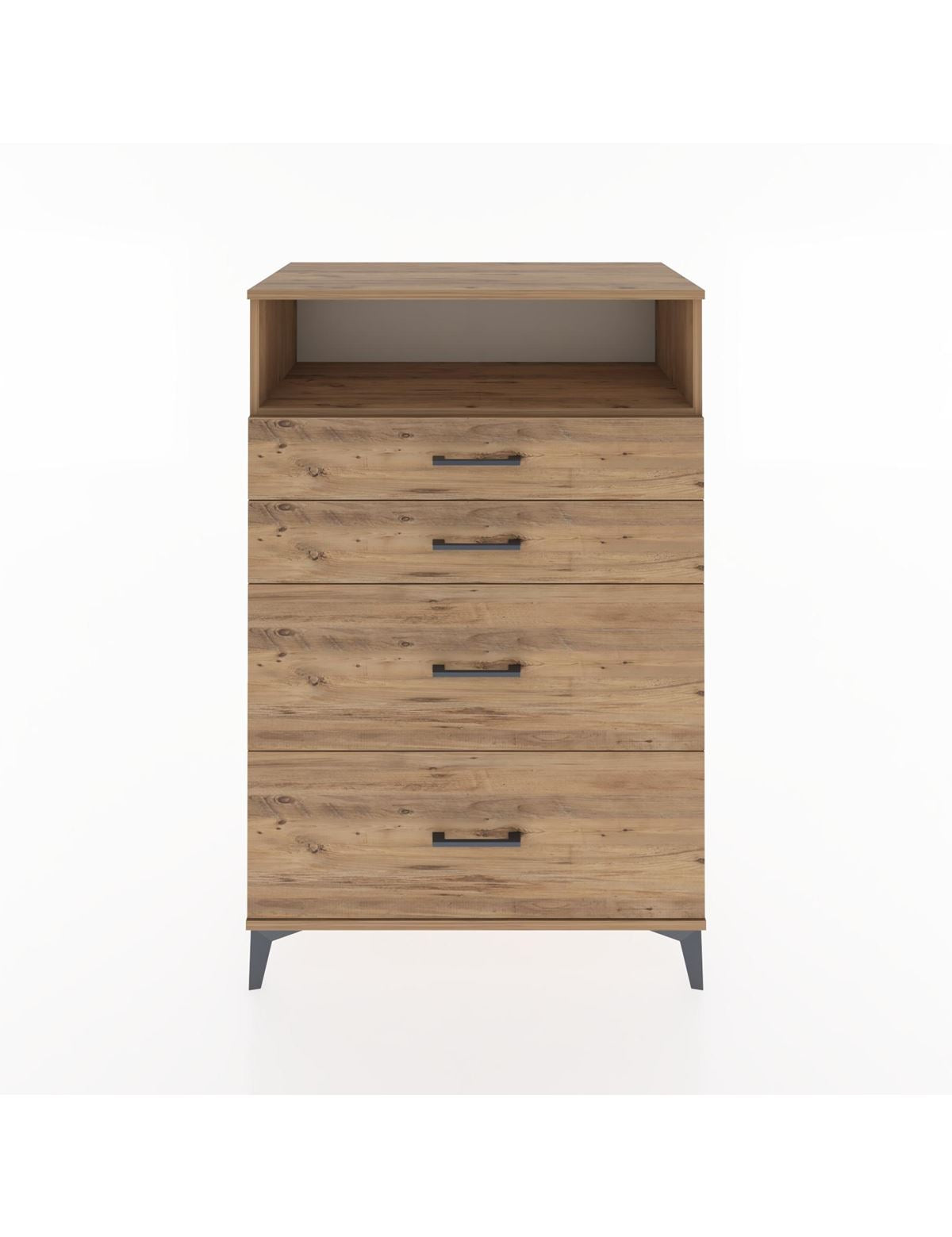 Hyperion Dolap Tek Raflı 4 Çekmeceli 88x44x134 - S51M060V9B