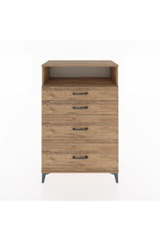 Hyperion Dolap Tek Raflı 4 Çekmeceli 88x44x134 - S51M060V9B