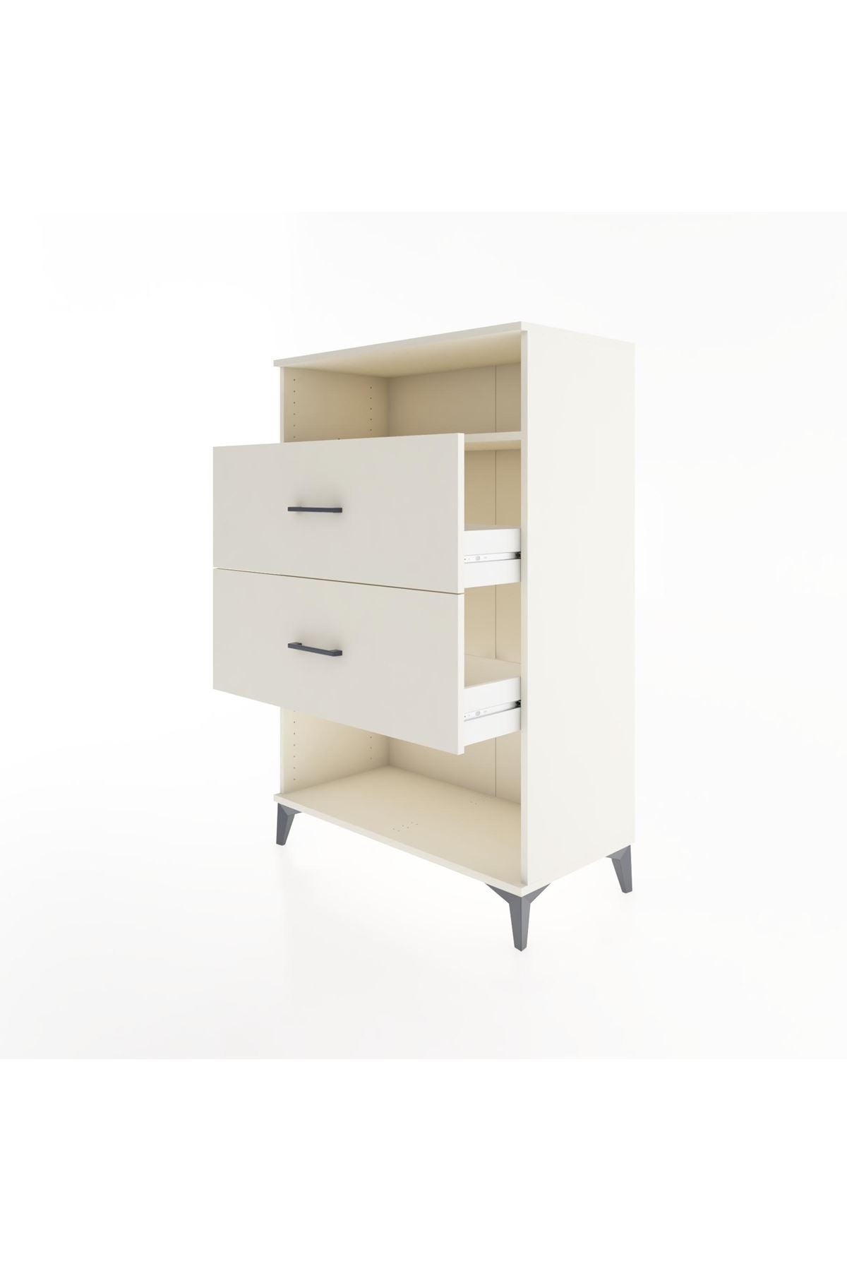 Hyperion Dolap Tek Raflı 2 Çekmeceli 88x44x134 Aytaşı-Aytaşı