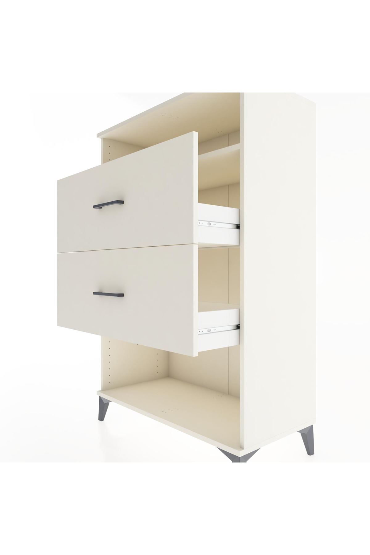 Hyperion Dolap Tek Raflı 2 Çekmeceli 88x44x134 Aytaşı-Aytaşı