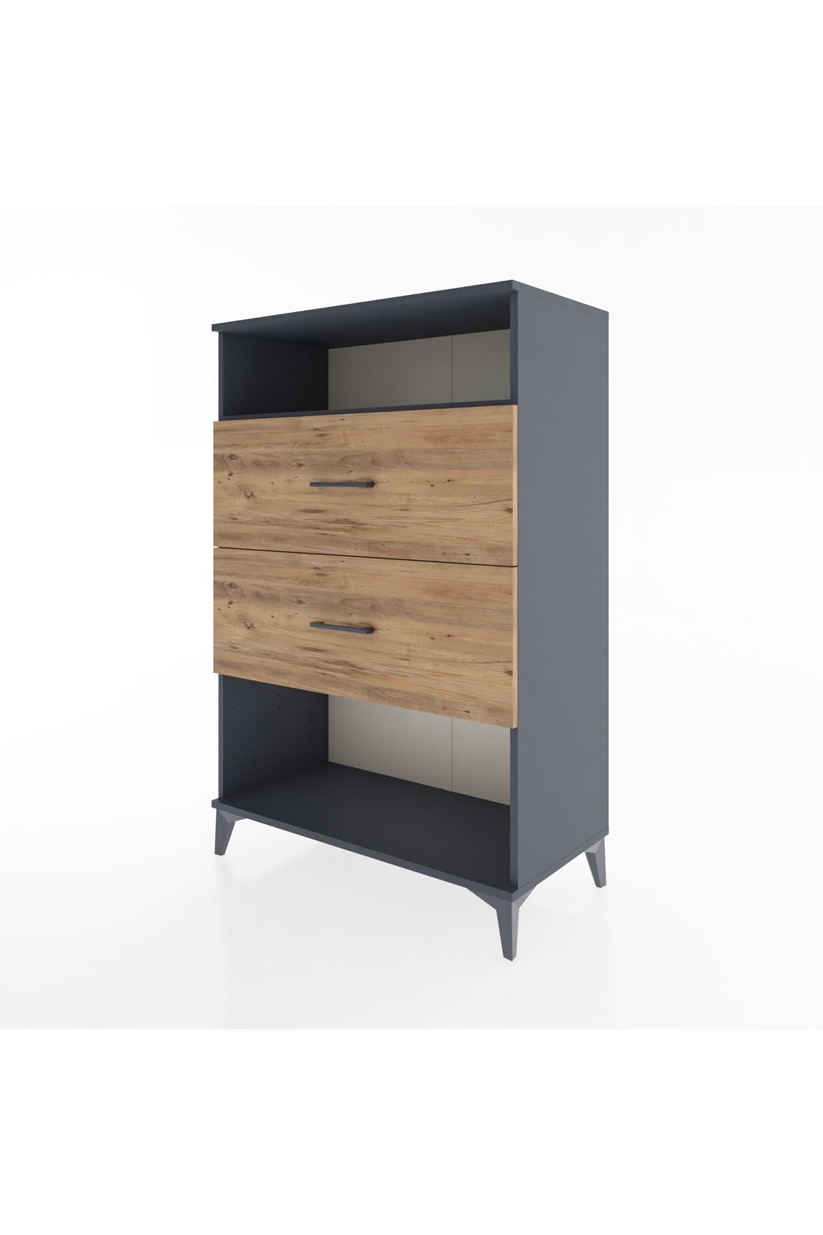 Hyperion Dolap Tek Raflı 2 Çekmeceli 88x44x134 - S51M061V6B