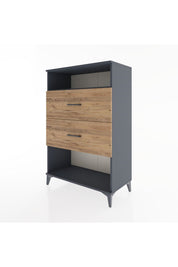 Hyperion Dolap Tek Raflı 2 Çekmeceli 88x44x134 - S51M061V6B