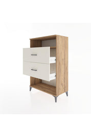 Hyperion Dolap Tek Raflı 2 Çekmeceli 88x44x134 Çam-Aytaşı