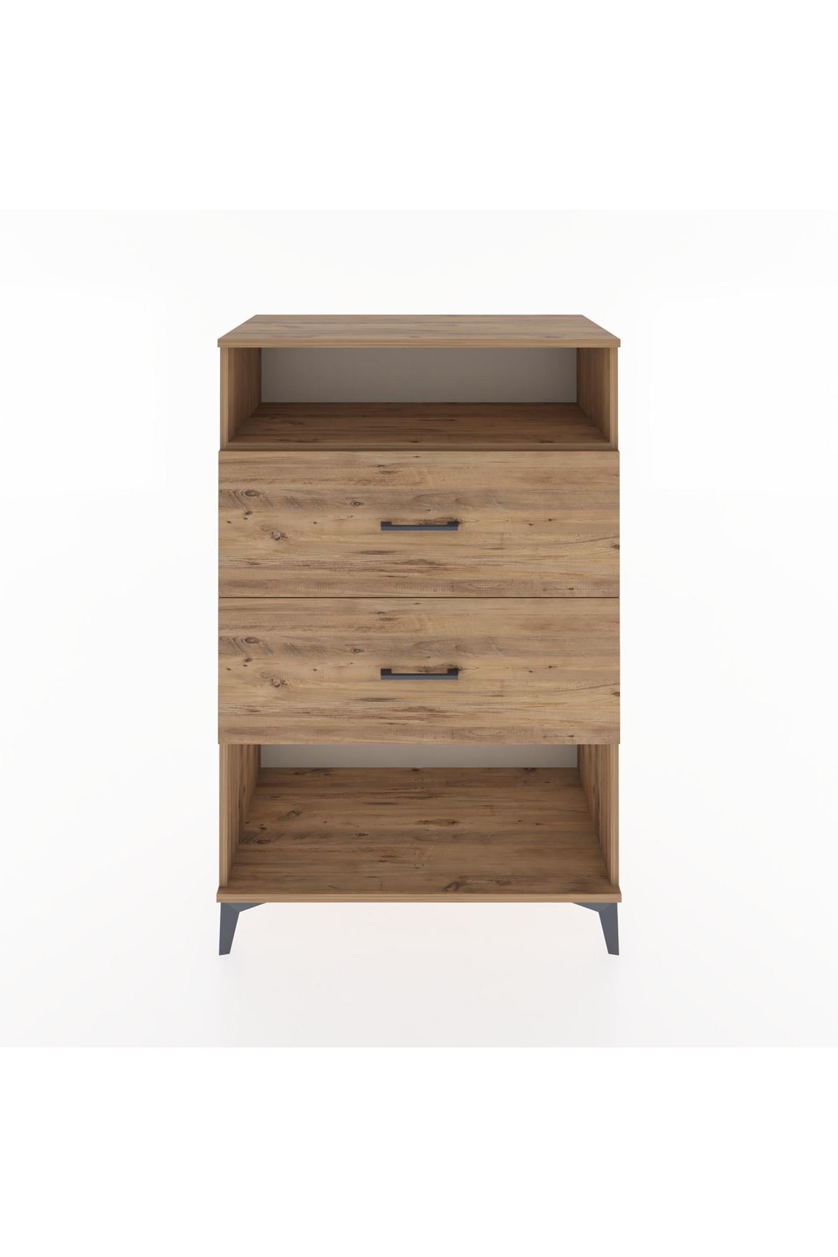 Hyperion Dolap Tek Raflı 2 Çekmeceli 88x44x134 - S51M061V9B
