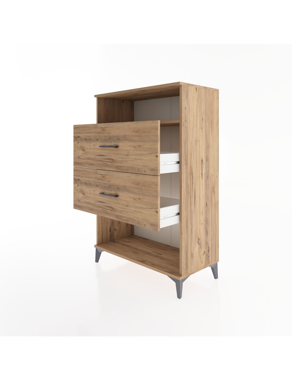 Hyperion Dolap Tek Raflı 2 Çekmeceli 88x44x134 - S51M061V9B