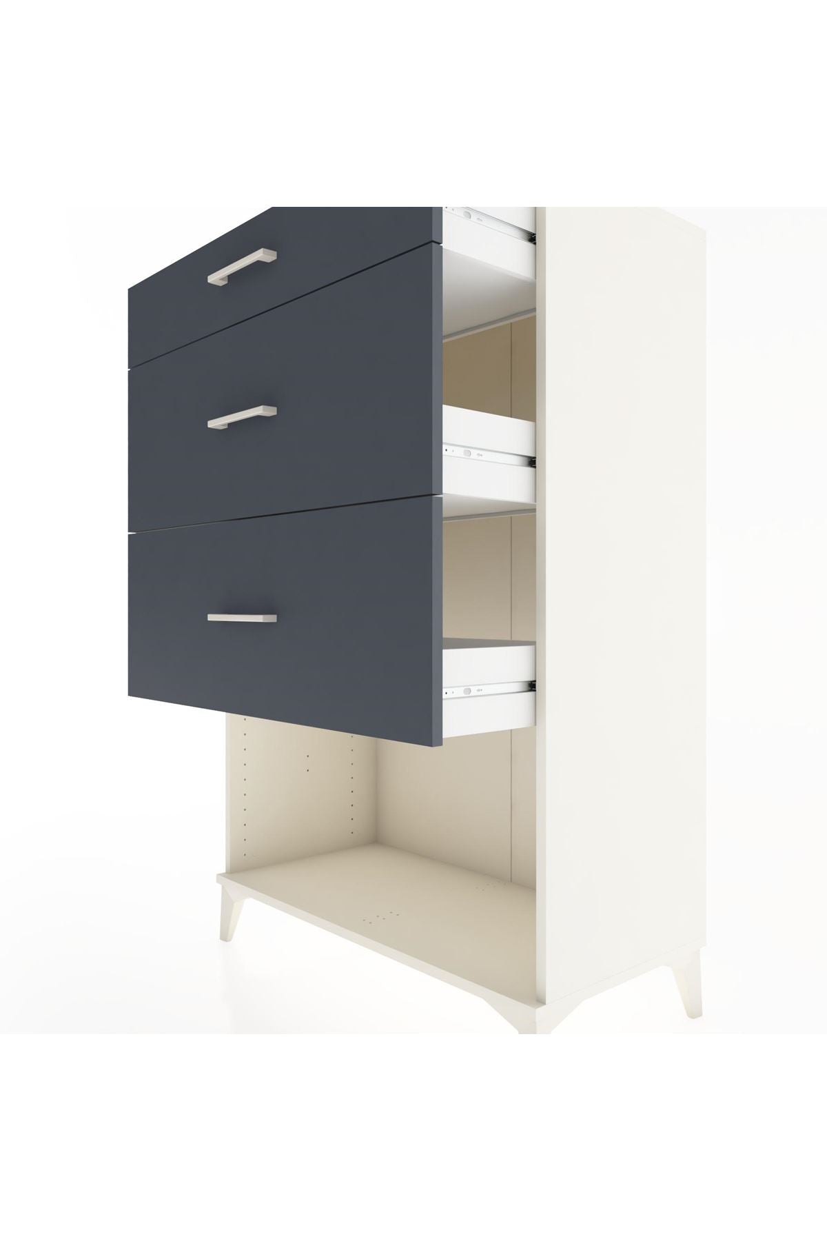 Hyperion Dolap 3 Çekmeceli 88x44x134 Aytaşı-Antrasit