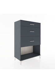 Hyperion Dolap 3 Çekmeceli 88x44x134 Antrasit-Antrasit
