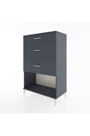 Hyperion Dolap 3 Çekmeceli 88x44x134 Antrasit-Antrasit