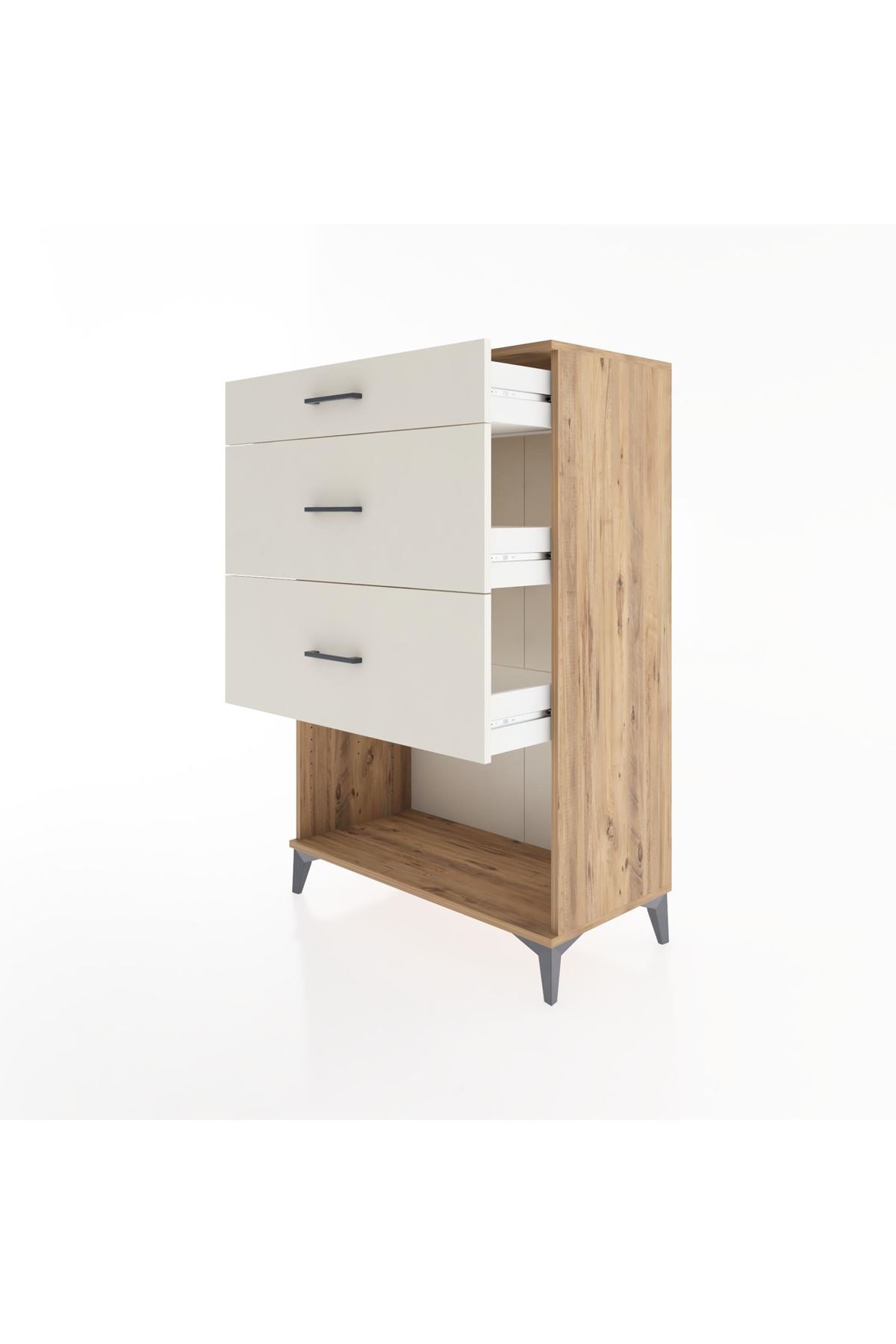 Hyperion Dolap 3 Çekmeceli 88x44x134 Çam-Aytaşı