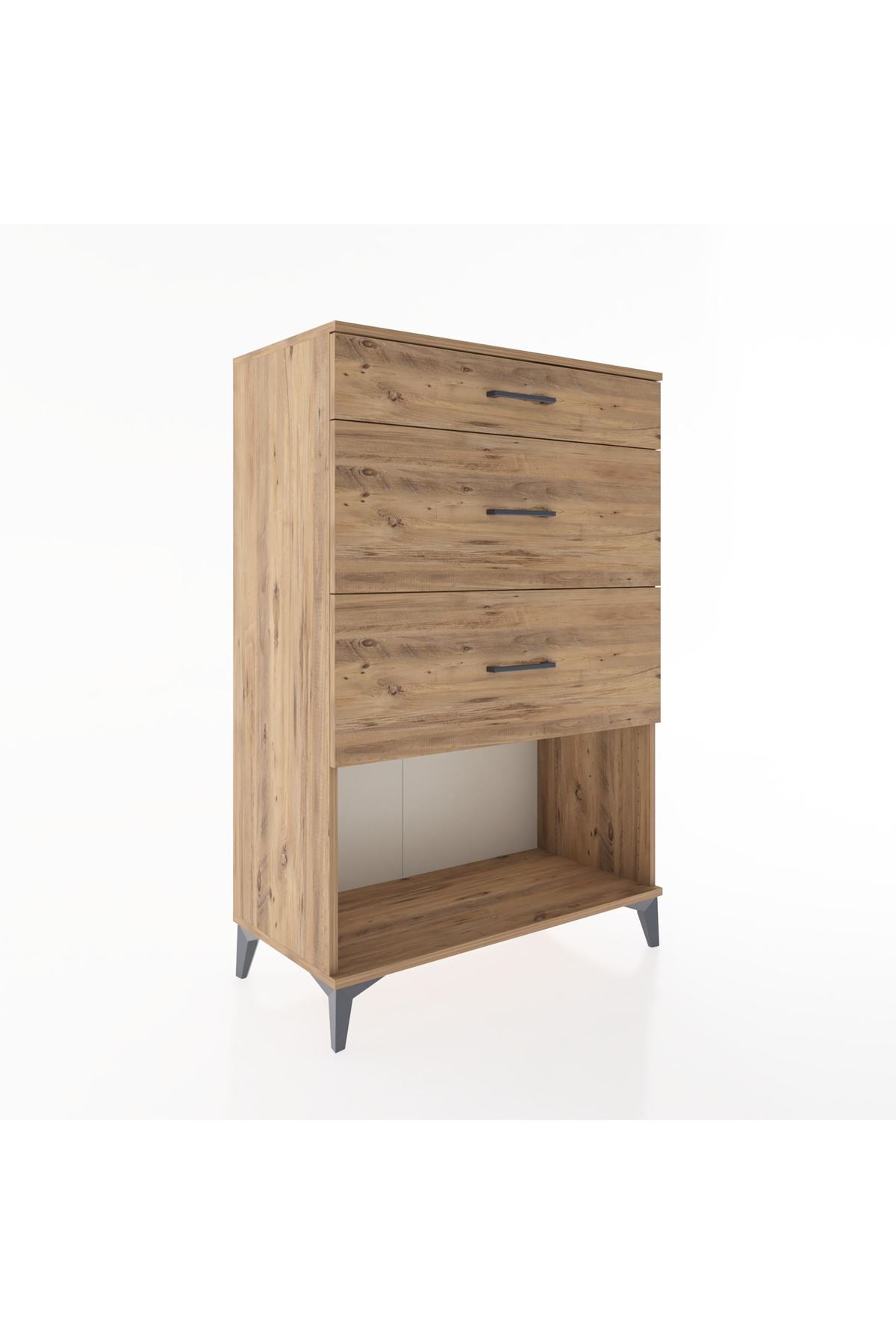 Hyperion Dolap 3 Çekmeceli 88x44x134 Çam-Çam