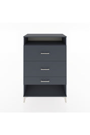 Hyperion Dolap Tek Raflı 3 Çekmeceli 88x44x134 Antrasit-Antrasit