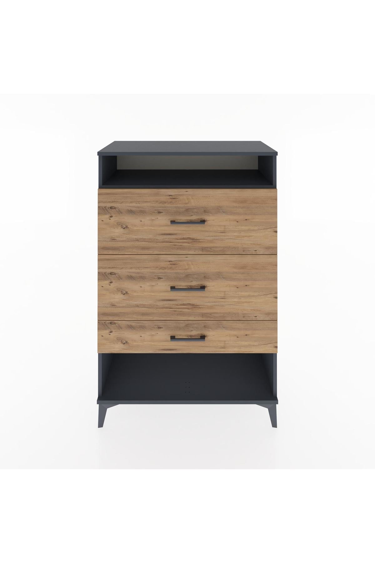 Hyperion Dolap Tek Raflı 3 Çekmeceli 88x44x134 - S51M063V6B