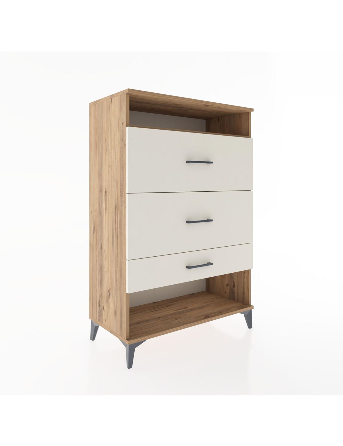 Hyperion Dolap Tek Raflı 3 Çekmeceli 88x44x134 - S51M063V7B