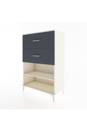 Hyperion Dolap Tek Raflı 2 Çekmeceli 88x44x134 - S51M064V2B