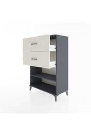 Hyperion Dolap Tek Raflı 2 Çekmeceli 88x44x134 - S51M064V4B