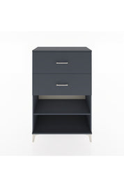 Hyperion Dolap Tek Raflı 2 Çekmeceli 88x44x134 Antrasit-Antrasit